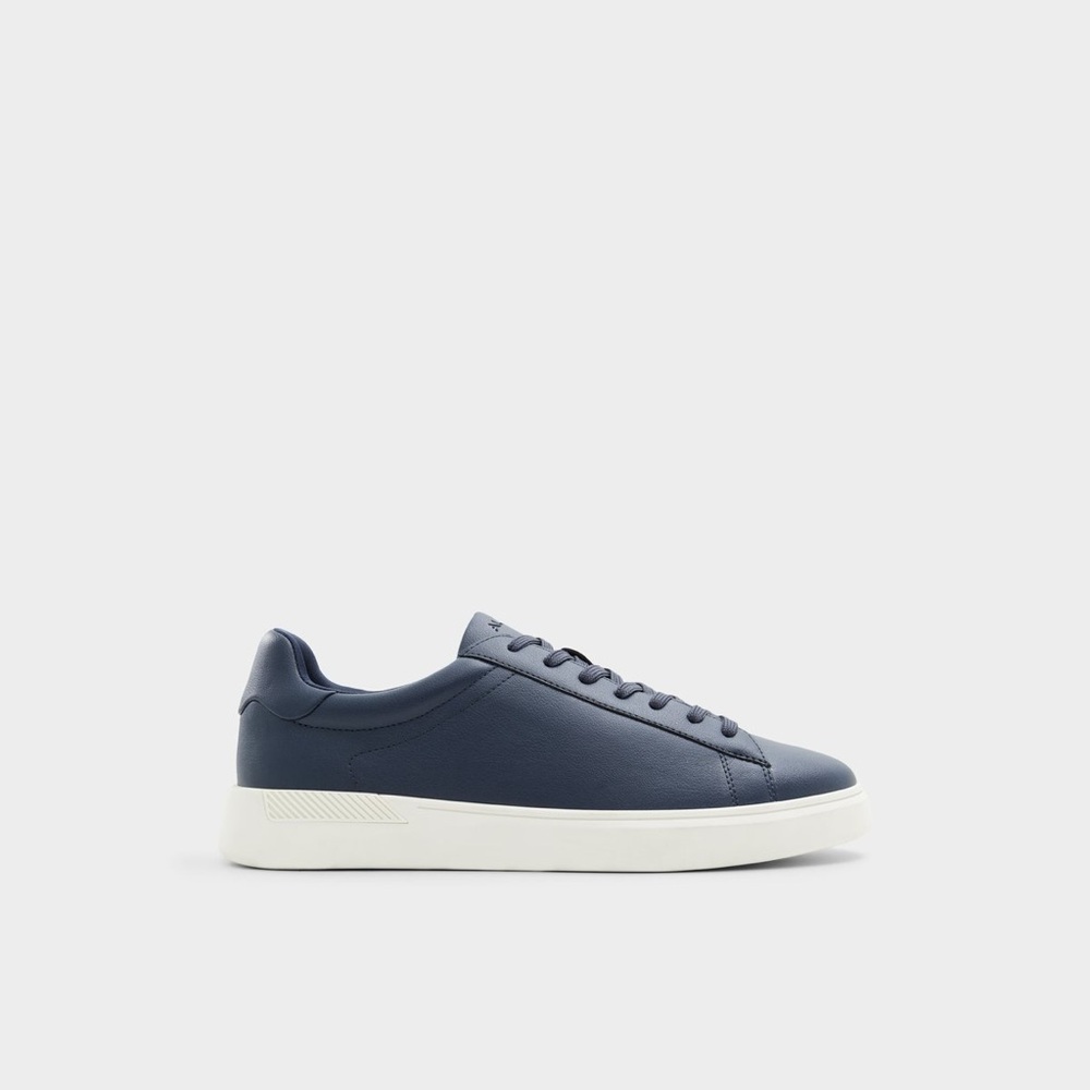 Aldo | Coolspec Navy Low Top Leather Sneakers Size 8